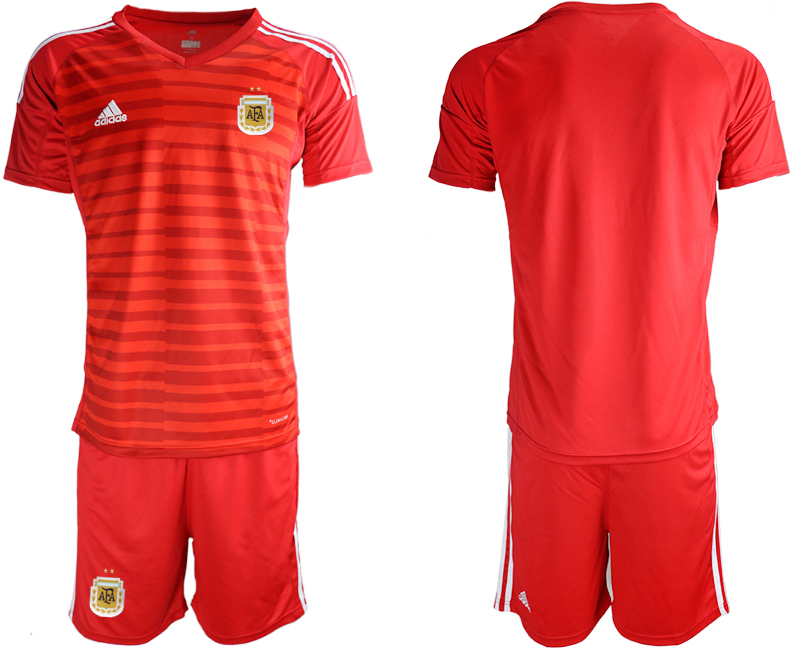 Men 2020-2021 Season National team Argentina goalkeeper red Soccer Jersey1